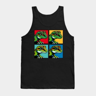 Giant Day Gecko Pop Art - Cool Lizard Tank Top